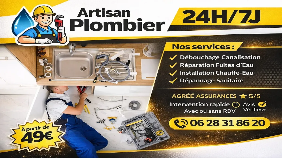 Plombier à Peypin pour dépannage plomberie, fuite d’eau et canalisation bouchée