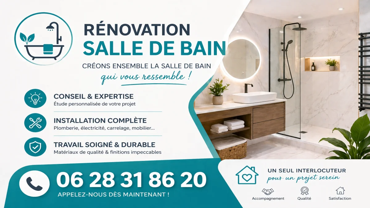 Rénovation salles de bains à Martigues